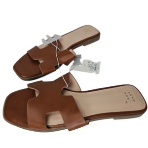 Women’s Nina Slide Sandals Black - A New Day comfortable Sizes and colors